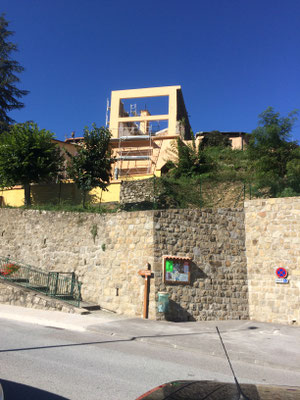 Carros Construction - maçonnerie de la chapelle de Lantosque