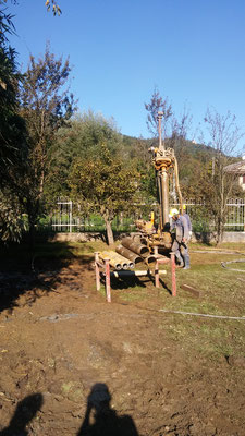 Realizzazione micropali di fondazione per costruzione nuova tettoia _ CN _ Piemonte