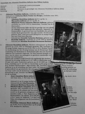 Overgrootmoeder met haar man (mijn overgrootvader), Johannes Henrdikus, geb. 15 juli 1857 en haar zoon (mijn grootvader), Johannes Mattheus Benardus, geb. 17 augustus 1890)