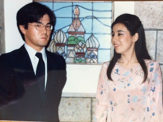 1985年9月 神崎愛さんと。