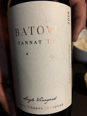 Batovi, tannat van perceel T1, 2016, (ex A) verry young: orange peel, dark chocolate, black fruit.. TOP A