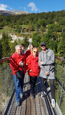 auf der Hängebrücke