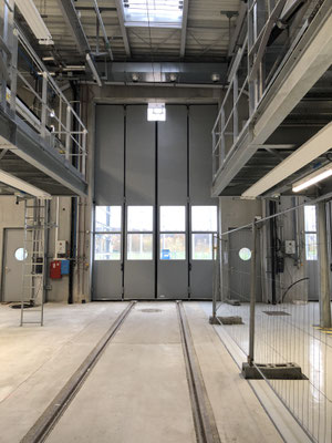 Société Métallurgique du Forez SMF porte SMF avec découpe caténaire pliante accordéon 2+2