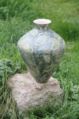 Vase " que la terre verdisse de verdure "