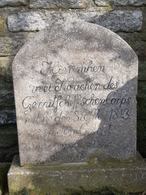 Grabstein mit Inschrift
