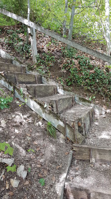 auch diese Treppe erscheint wieder in sabuerem Glanz