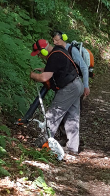 Wartung von Fadenschneider