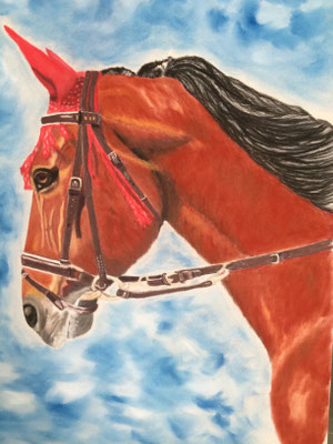 Damien: PanPastel / Pastel Pencils on Pastelmat 30x40cm