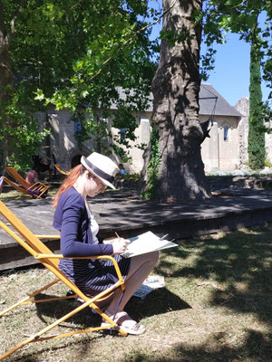 lescerclesdelumiere.com, cours de peinture dessin a tours