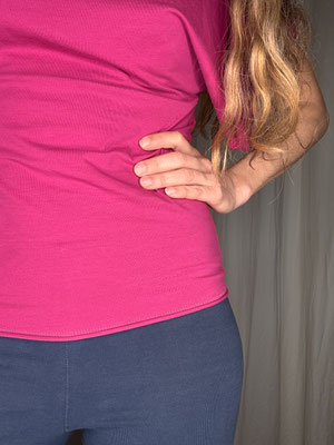 angenähter Rollsaum