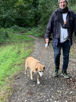23.09.2025: Coucha ist 5 km gelaufen. Quadrath Ichendorf - Bergheim