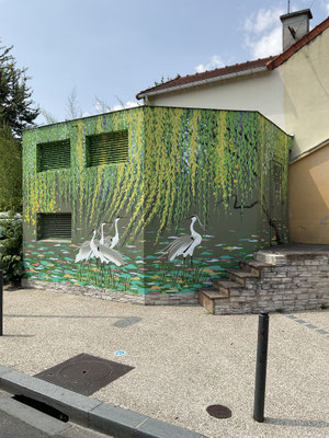 Fresque sur poste EDF-Le Perreux sur Marne