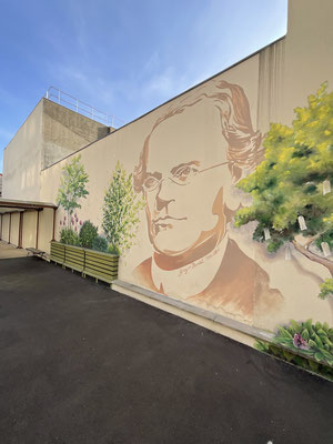 Fresque mur Lycée - Vincennes
