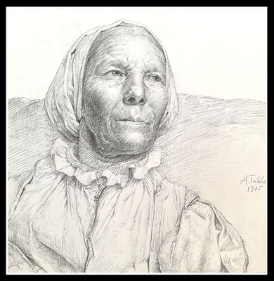 Slowakin, Grafit/Papier, 25x21cm, 1975 - 680,- EUR