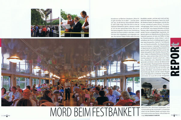 Krimi-Dinner von Theater krimimobil Berlin in der Presse