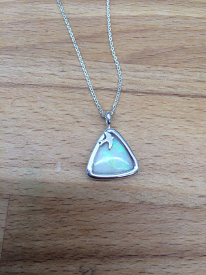 Silber Anhänger mit Opal