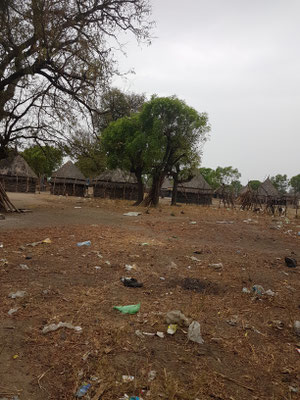 Village près de la frontière du Soudan