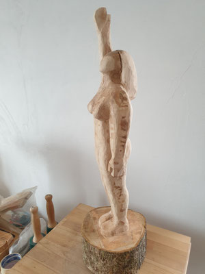 Elsbeth, Elsbeere, seidenmatt lasiert, 77 cm
