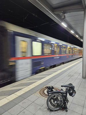 Nachtzug in Rosenheim