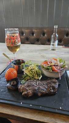 Leckeres Steak - gutes Essen können Engländer auch zubereiten