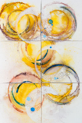 Blue Bubbles (60x90) Acryl