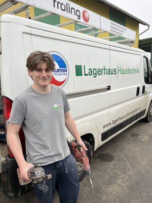 Julian Zavadil beim Lagerhaus Gleinstätten