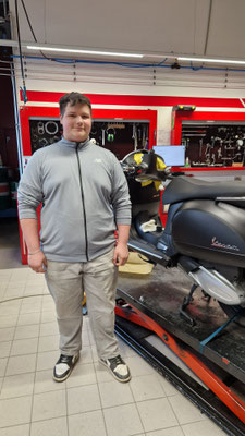 Florian Schwarz bei der Motorradklinik