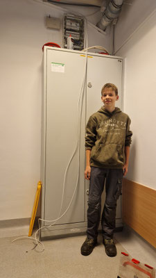 Jonas Steininger bei Elektro Racholz