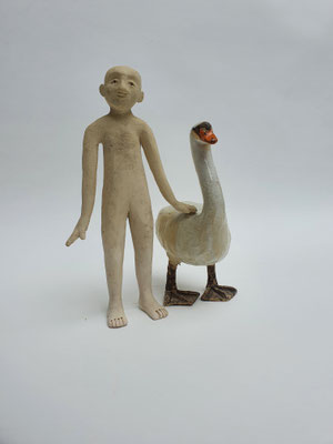 Begleitung, 2021, Steinzeug, 24x17x15cm