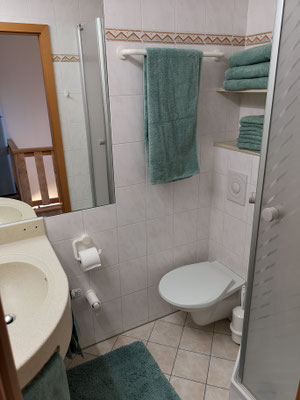 Badezimmer mit Dusche