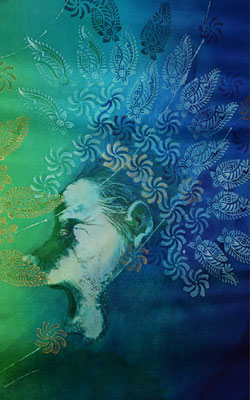 Ausschnitt aus Hingabe, 190x139cm, Fr. 4000.-, farbreise.ch, furchtlos, Marianne Iten Thürig