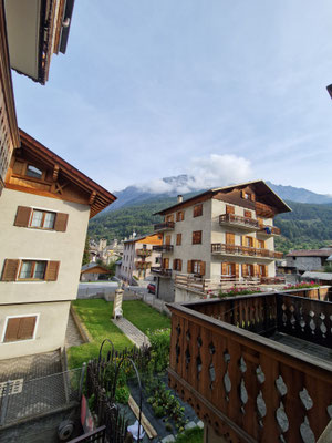 Blick vom Balkon.