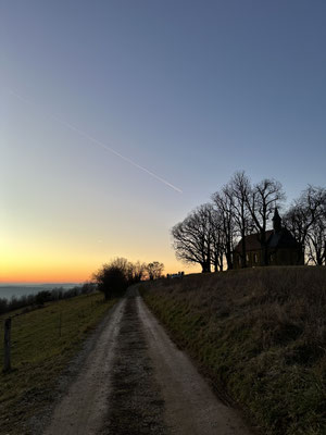 Abenddämmerung auf dem Veitsberg