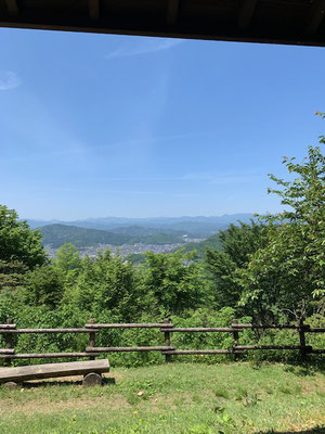 休憩所の景色はとても良かったです　心地よい疲れが残る一日でした