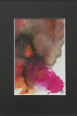 Parfum de fleur, 2019, encre, cadre alu argent mat sous verre,                     18x24cm, 120 CHF