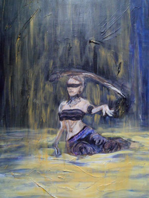 "Justice" (2020) 0,70x0,50  Acryl auf Leinwand