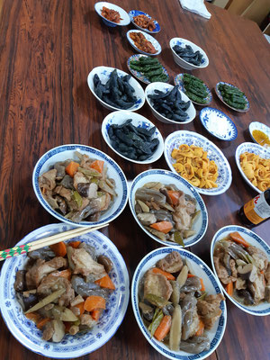 仙台麩と長崎野菜の煮物や仙台茄子漬け・ほや・しそ巻など宮城の味は大好評でした！