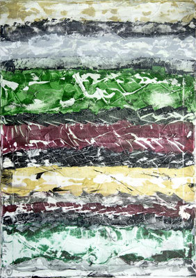ZWISCHENRÄUME  IV: 50x70x2cm, Acryl auf Leinwand, 2016