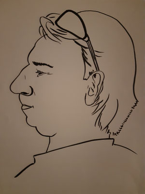 Männliches Modell - 30x42 cm