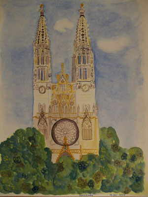 Wien Votivkirche - 30x40 cm