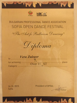 WDC AL City Open Championships, Bulgaria - Sofia Open Dance Festival 2015