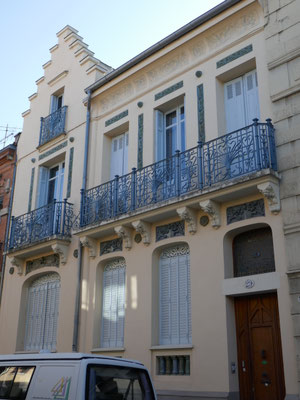 Rue Franc, 1910. Façade très soignée et en très bon état