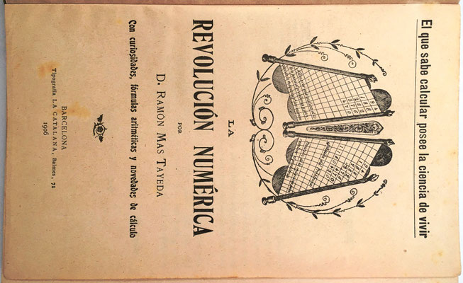 El libro hace referencia a la "Pauta Transmisiva de los Números" para realizar cualquier multiplicación reduciéndola a la suma de sus productos parciales