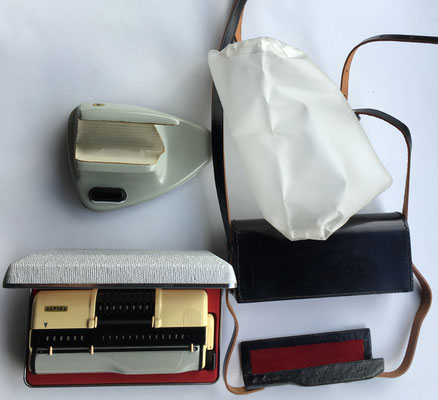ALPINA: conjunto de calculadora, estuche, funda y soporte para sobremesa