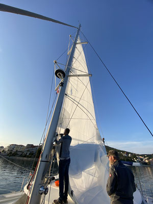 installation of our sail 