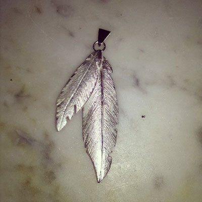 "Feathers" Pendentif en argent 925 - 135 euros