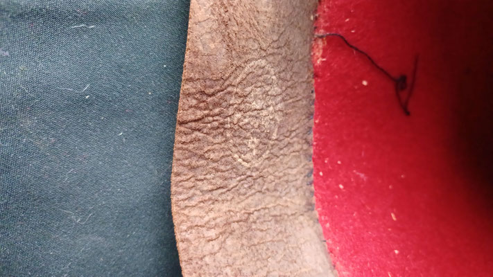 chéchia tirailleurs sénégalais vue du tampon de reception 