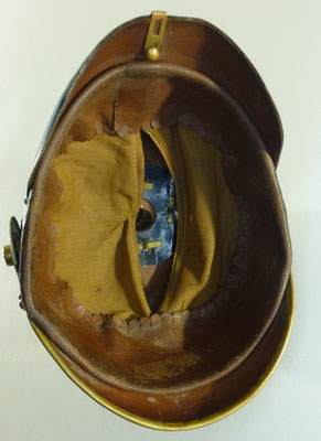 interieur casque à pointe sous officier train bavarois