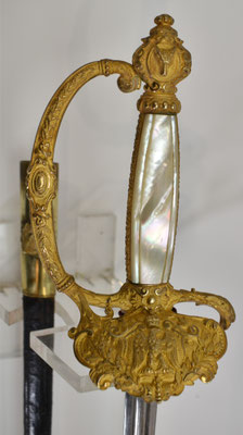 épée de louveterie second empire en belle dorure 