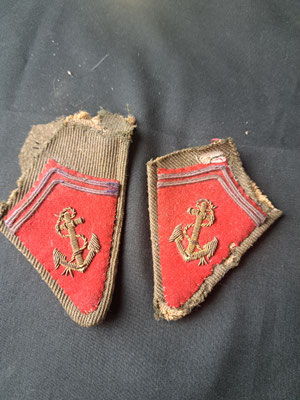 patte de col  de capote artillerie coloniale ww2